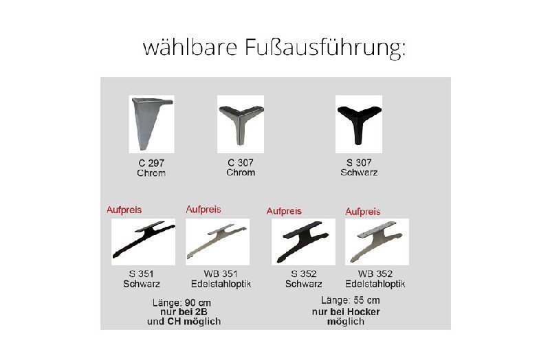 Fußausführung