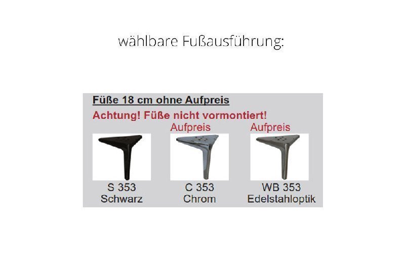 Fußausführung