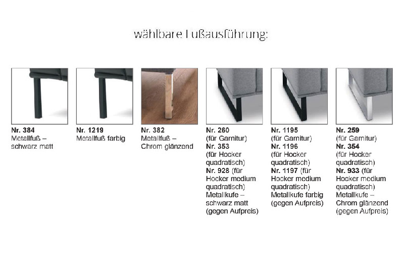 Fußausführung