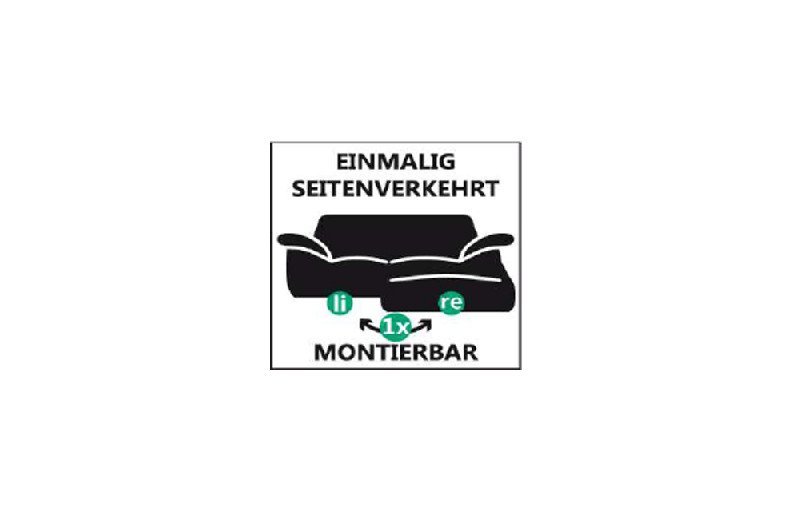 seitenverkehrt montierbar