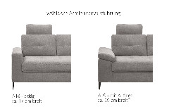Wali von Benformato - Ecksofa Ausführung rechts anthrazit