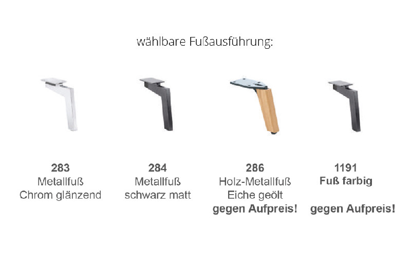 Fußausführung