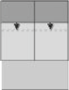 2-Sitzer Zwischenelement