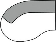 Abschlussteil rund links