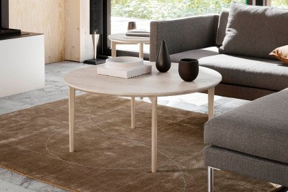 #243 Coffee Table von Skovby - Couchtisch mit runder Massivholzplatte