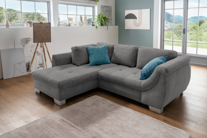 Flora von Benformato - Sofaecke Variante links grau