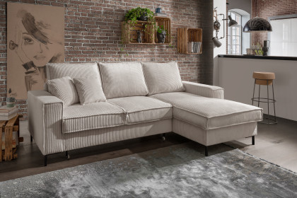 Rom-LE25 von Benformato - Eckgarnitur Variante rechts beige