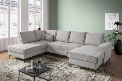 Rom-LE25 von Benformato - Sofalandschaft Variante links silber