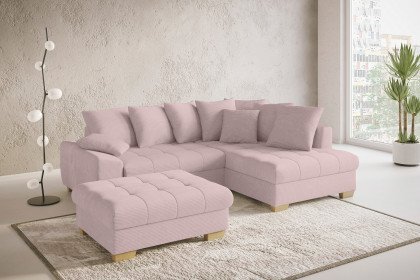 Nikita II von Nova Via - Ecksofa rechts flamingo