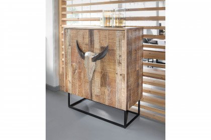 Wildlife-living von GUTMANN - Highboard 67375 aus Mangoholz mit Geweih