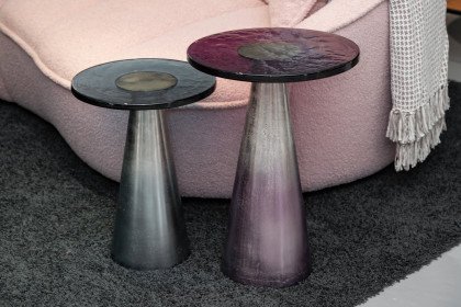Mix & Match von GUTMANN - Beistelltisch 72534 Glas/ Aluminium lila