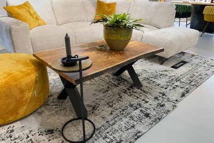 Siesta von GUTMANN - Couchtisch 67545-110 Akazie/ Metall schwarz