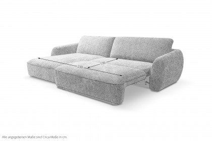 Elvio von BENIX - Eckcouch links hellbraun