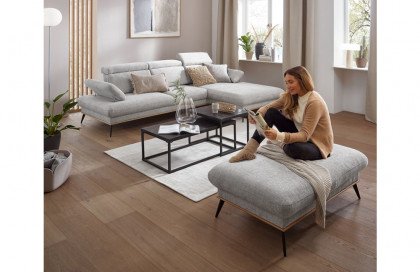 Santorini von BENIX - Polsterecke rechts grau