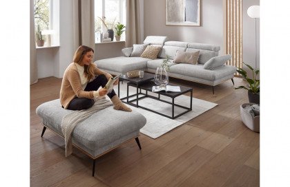 Santorini von BENIX - Polsterecke links grau