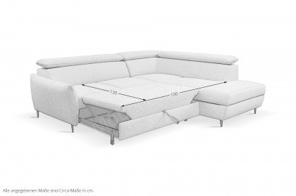 Othello von BENIX - Ecksofa rechts beige