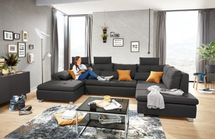 Madeira von BENIX - Sofalandschaft rechts anthrazit