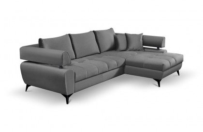 Paris-LE25 von BENIX - Ecksofa rechts hellgrau