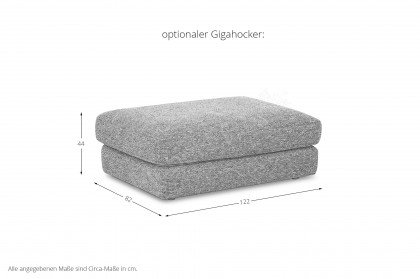 Parma von designwerk - Ledersofa stone