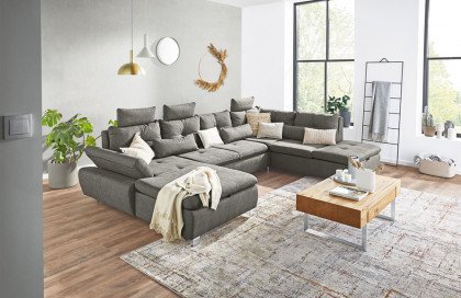 Madeira von BENIX - Sofalandschaft Variante rechts braun-grau