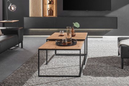 Selino von Hartmann - Beistelltisch Kerneiche natur/ anthrazit