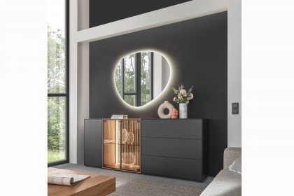 Selino von Hartmann - Sideboard 4221 Kerneiche natur/ Birke anthrazit 