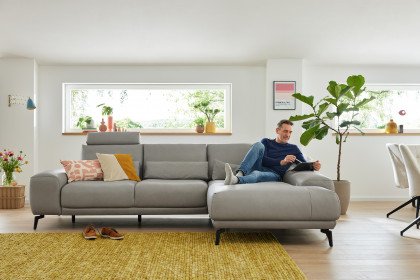 MR 290 von Musterring - Ledergarnitur rechts alu