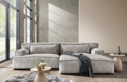 Lecco von Primavera Furniture - Sofagarnitur rechts grey