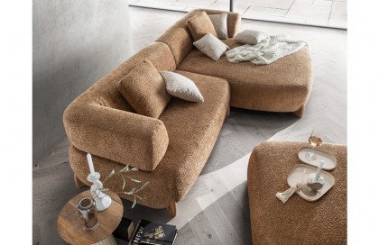 Eder von Primavera Furniture - Polsterecke rechts cognac