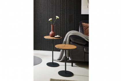 Naturstücke von Hartmann - Beistelltisch mit Hirnholzapplikation