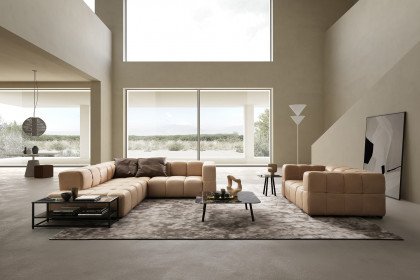 Lucy-LE24 von designwerk - Eckgarnitur rechts beige