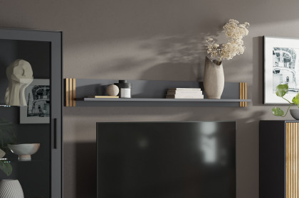 Stella-living von Elfo Möbel - Wandboard 3407 Eiche/ anthrazit