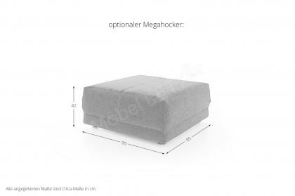 New York von designwerk - Eckcouch links taupe