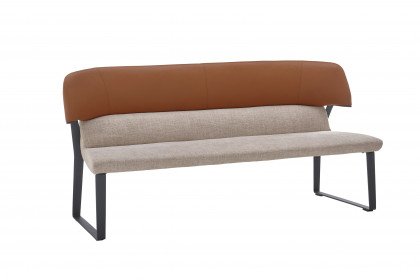 Eana von Hartmann - Polsterbank in Cognac & Sand