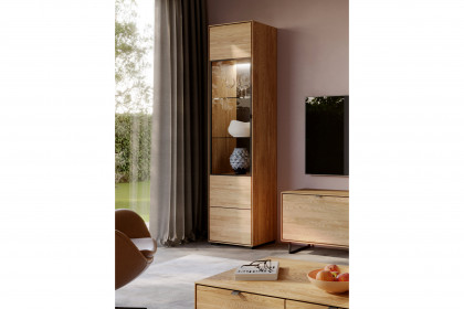 Rosa von Elfo Möbel - Vitrine 3701 inklusive Beleuchtung Eiche