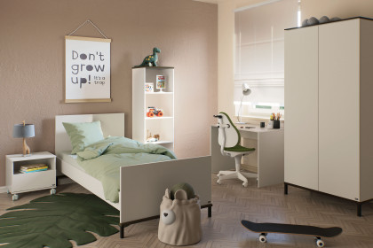 Lovely Aliv von YUNY by Paidi - Jugendzimmer-Set off-white/ Dark-Walnut