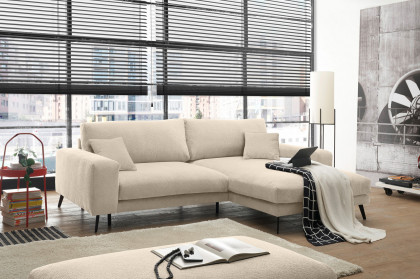 Kansas von set one by Musterring - Eckcouch rechts cream