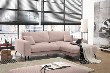 Kansas von set one by Musterring - Eckcouch Ausführung rechts flamingo