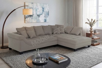 Bologna von Nova Via - Eckgarnitur rechts taupe