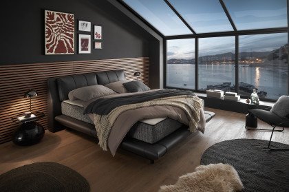 Midnight von ED-Lifestyle - Polsterbett 180 black-anthrazit