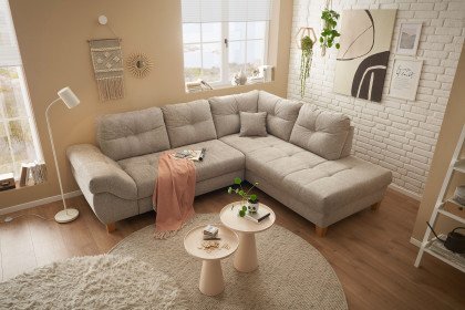 Como von ED-Lifestyle - Ecksofa rechts stone
