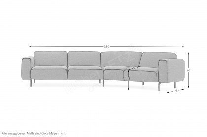 Melloo von Pode - Ecksofa Ausführung rechts allure