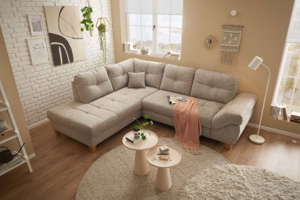 Como von ED-Lifestyle - Ecksofa links stone