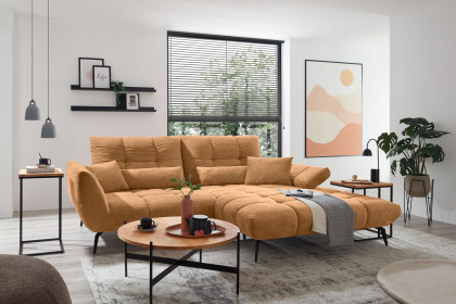 Malibu-LE26 von set one by Musterring - Eckcouch rechts dijon