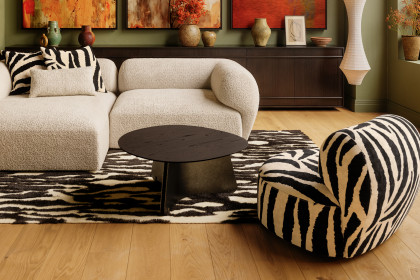 Maona von Bretz - Couchtisch Eiche Meteor/ black onyx