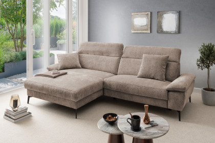 Cancelli von Benformato - Ecksofa Ausführung links braun