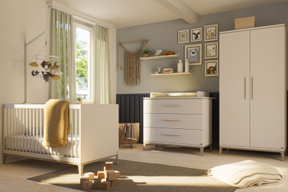 Cutie-Lea von YUNY by Paidi - Babyzimmer-Einrichtung off-white - Soapy-Oak