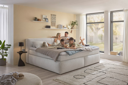Sandon-Dream 6 von ED-Lifestyle - Familienbett 240 x 200 cm silver
