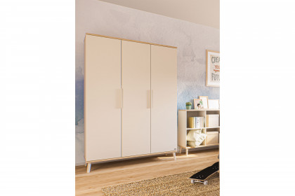 Hazel von YUNY by Paidi - 3-türiger Kleiderschrank beige - Eiche Montana