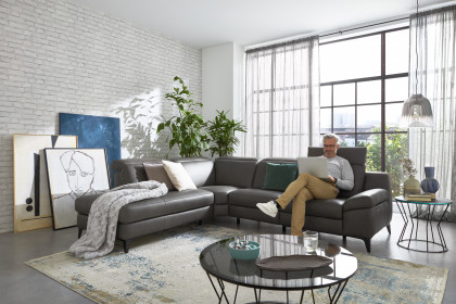 MR 9120 von Musterring - Polstersofa links grey